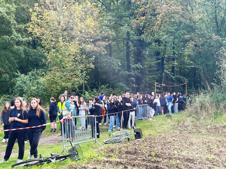 cross en forêt